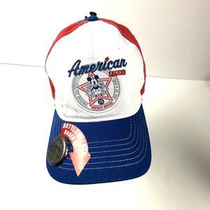 American Legend Mickey Mouse Authentic Disney Parks Cap Hat Red White Blue NWOT